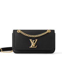Louis Vuitton LockMe Chain Bag East West M22303 M22304 Black