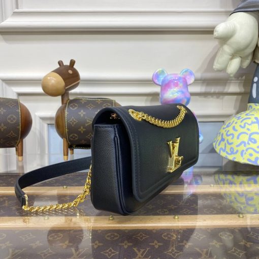 Louis Vuitton LockMe Chain Bag East West M22303 M22304 Black - Image 4
