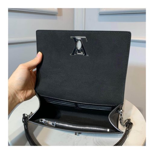 Louis Vuitton Lockme Clutch M56087 M56088 M56136 Black - Image 11