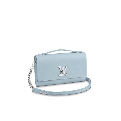 Louis Vuitton Lockme Clutch M56087 M56088 M56136 Light Blue