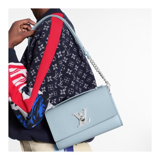 Louis Vuitton Lockme Clutch M56087 M56088 M56136 Light Blue - Image 2