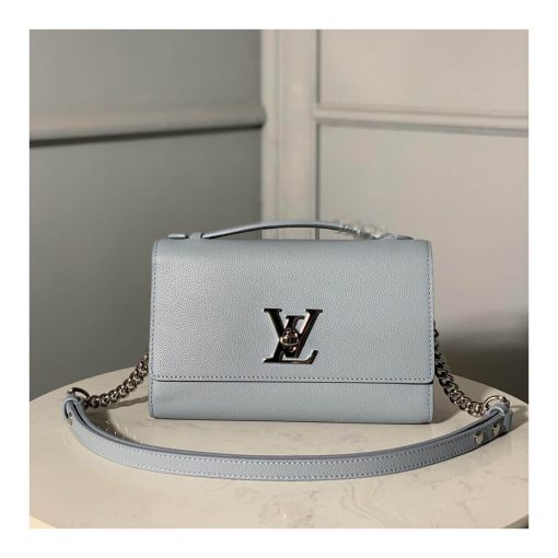 Louis Vuitton Lockme Clutch M56087 M56088 M56136 Light Blue - Image 3