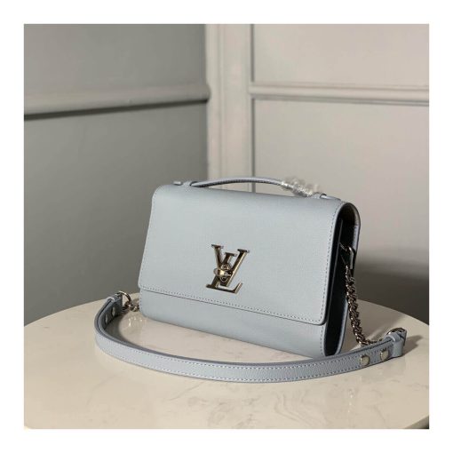 Louis Vuitton Lockme Clutch M56087 M56088 M56136 Light Blue - Image 4