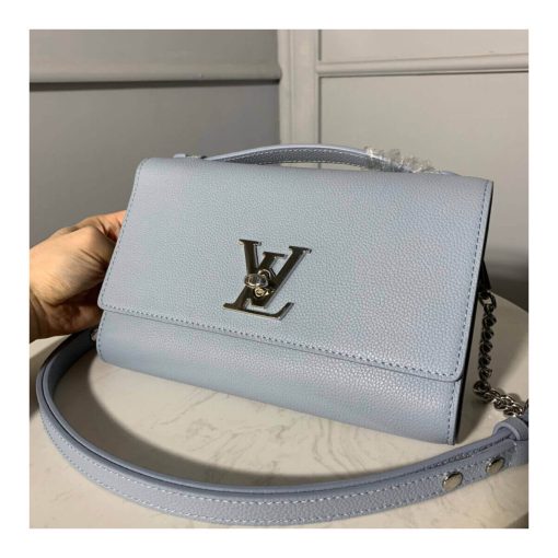 Louis Vuitton Lockme Clutch M56087 M56088 M56136 Light Blue - Image 5