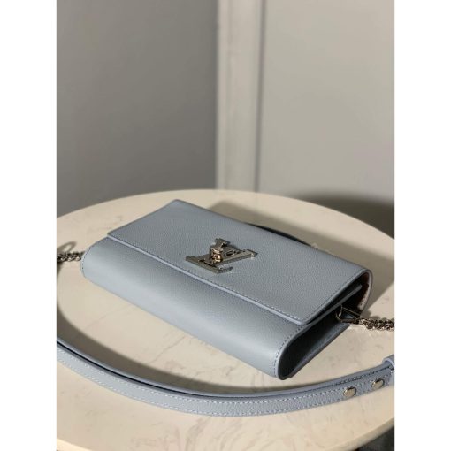 Louis Vuitton Lockme Clutch M56087 M56088 M56136 Light Blue - Image 9