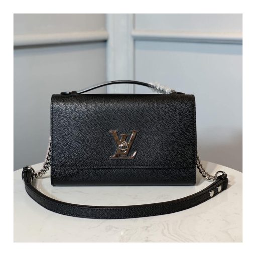 Louis Vuitton Lockme Clutch M56087 M56088 M56136 Black - Image 3