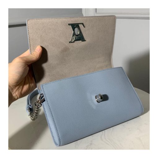 Louis Vuitton Lockme Clutch M56087 M56088 M56136 Light Blue - Image 10