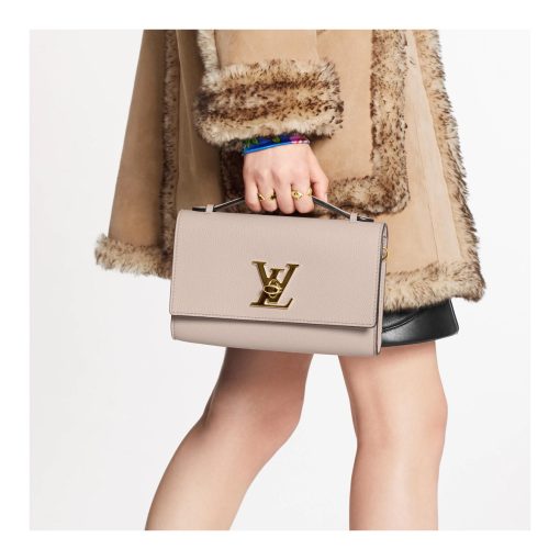 Louis Vuitton Lockme Clutch M56087 M56088 M56136 Nude Pink - Image 2