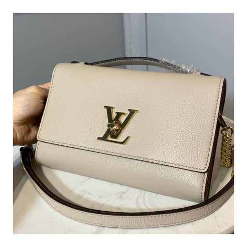 Louis Vuitton Lockme Clutch M56087 M56088 M56136 Nude Pink - Image 5