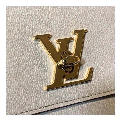 Louis Vuitton Lockme Clutch M56087 M56088 M56136 Nude Pink - Image 6