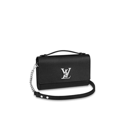 Louis Vuitton Lockme Clutch M56087 M56088 M56136 Black