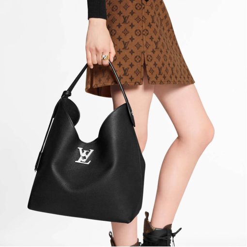 Louis Vuitton Lockme Hobo M52776 M44330 Black - Image 2