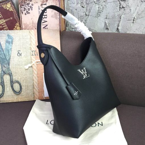 Louis Vuitton Lockme Hobo M52776 M44330 Black - Image 4