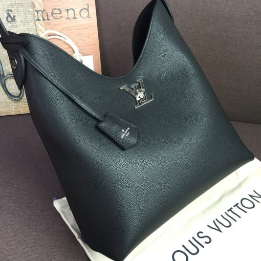 Louis Vuitton Lockme Hobo M52776 M44330 Black - Image 6