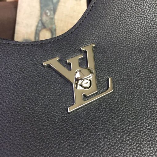 Louis Vuitton Lockme Hobo M52776 M44330 Black - Image 9