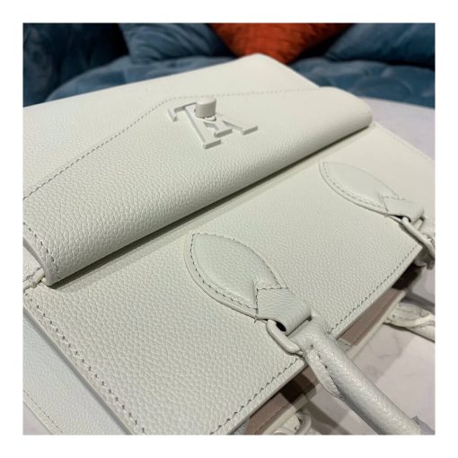 Louis Vuitton Lockme Tote PM Bag M55845 M55817 M55818 White - Image 4