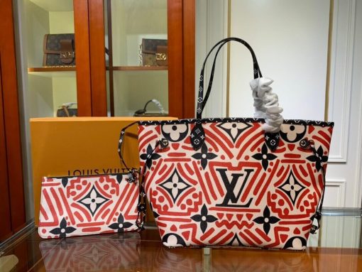 Louis Vuitton LV Crafty Neverfull MM M56583 M56584 Red - Image 2