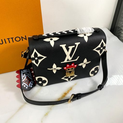 Louis Vuitton LV Crafty Pochette Metis M45384 M45385 Black - Image 3
