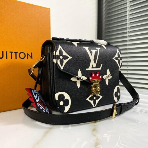 Louis Vuitton LV Crafty Pochette Metis M45384 M45385 Black - Image 4