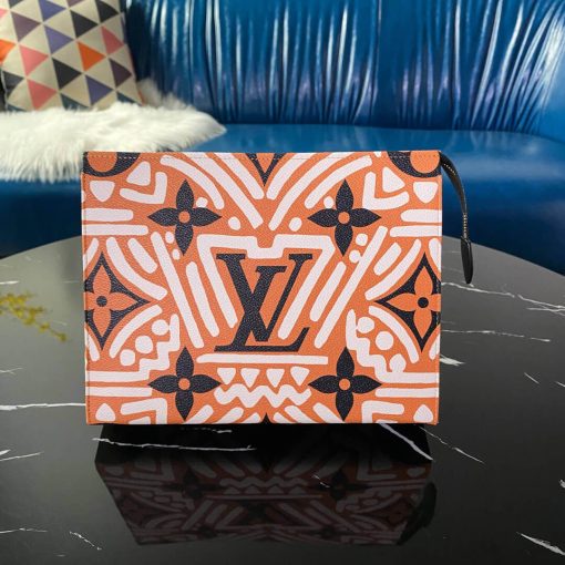 Louis Vuitton LV Crafty Pochette Toilette M45477 Orange