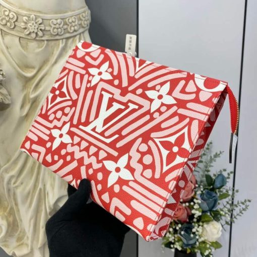 Louis Vuitton LV Crafty Toiletry Pouch 26 M45476 Red - Image 3