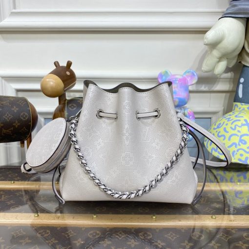 Louis Vuitton Mahina Bella Tote Bag M21886 Gris Souris Gray - Image 5