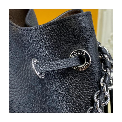 Louis Vuitton Mahina Calf Leather Bella Tote M59200 Black - Image 14