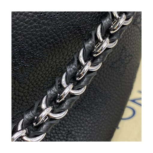 Louis Vuitton Mahina Calf Leather Bella Tote M59200 Black - Image 15