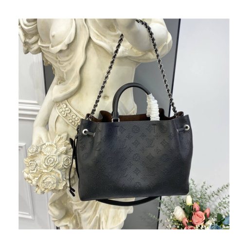 Louis Vuitton Mahina Calf Leather Bella Tote M59200 Black - Image 5