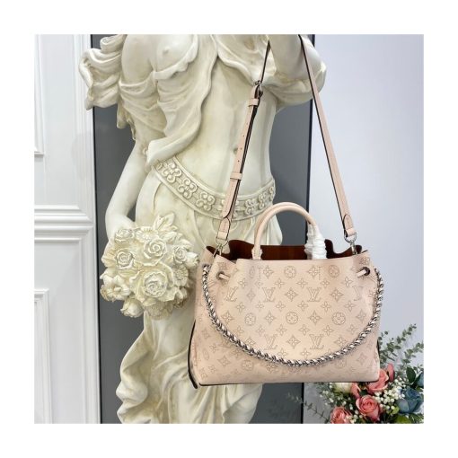 Louis Vuitton Mahina Calf Leather Bella Tote M59203 Cream - Image 4
