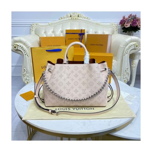 Louis Vuitton Mahina Calf Leather Bella Tote M59203 Cream - Image 7