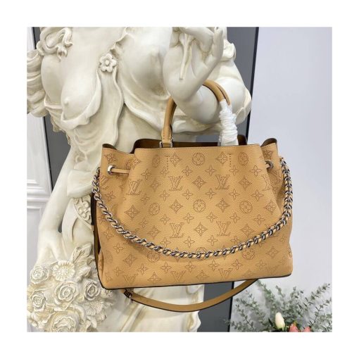 Louis Vuitton Mahina Calf Leather Bella Tote M59655 Arizona Brown - Image 4