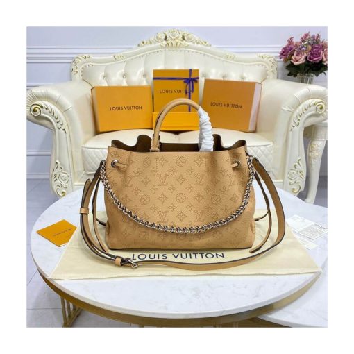 Louis Vuitton Mahina Calf Leather Bella Tote M59655 Arizona Brown - Image 5