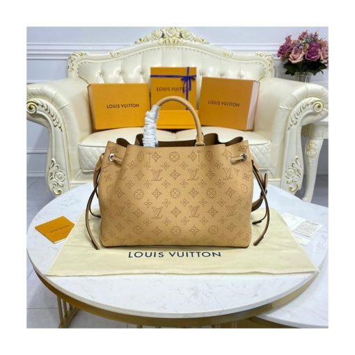 Louis Vuitton Mahina Calf Leather Bella Tote M59655 Arizona Brown - Image 7