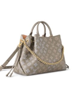 Louis Vuitton Mahina Leather Bella Tote M23395 Gray