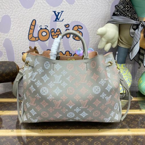 Louis Vuitton Mahina Leather Bella Tote M23395 Gray - Image 4