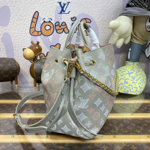 Louis Vuitton Mahina Leather Bella Tote M23395 Gray - Image 5