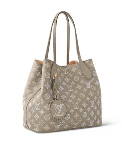 Louis Vuitton Mahina Leather Blossom MM Bag M23387 Gray