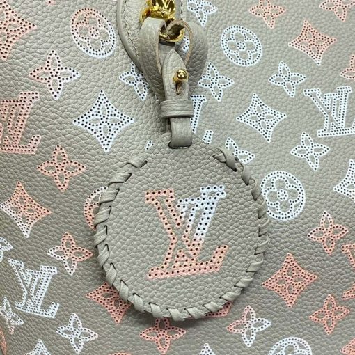 Louis Vuitton Mahina Leather Blossom MM Bag M23387 Gray - Image 9