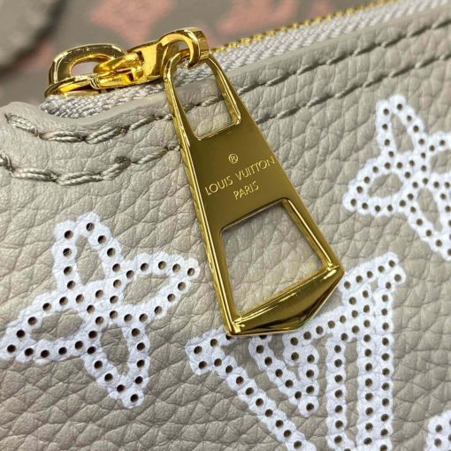 Louis Vuitton Mahina Leather Blossom MM Bag M23387 Gray - Image 10