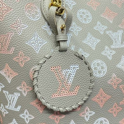 Louis Vuitton Mahina Leather Blossom MM Bag M23387 Gray - Image 9