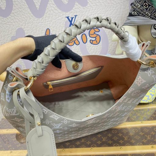 Louis Vuitton Mahina Leather Carmel Bag M23396 Grey - Image 11