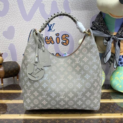 Louis Vuitton Mahina Leather Carmel Bag M23396 Grey - Image 3
