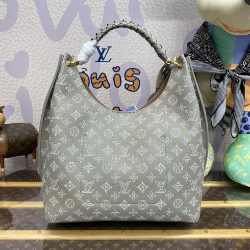 Louis Vuitton Mahina Leather Carmel Bag M23396 Grey - Image 4