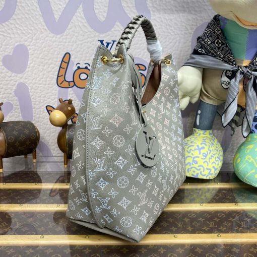 Louis Vuitton Mahina Leather Carmel Bag M23396 Grey - Image 5
