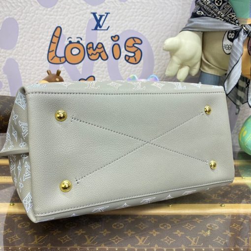 Louis Vuitton Mahina Leather Carmel Bag M23396 Grey - Image 6