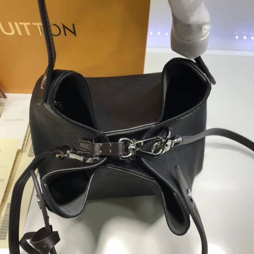 Louis Vuitton Mahina Leather Hina PM M54351 M54353 Black - Image 7