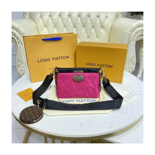 Louis Vuitton Maxi Multi Pochette Accessoires M58980 Black/Fuchsia - Image 3
