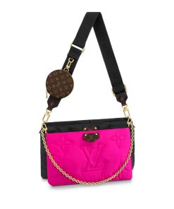 Louis Vuitton Maxi Multi Pochette Accessoires M58980 Black/Fuchsia