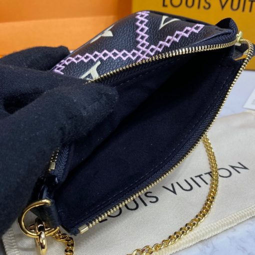 Louis Vuitton Mini Pochette Accessoires M81140 Black - Image 12